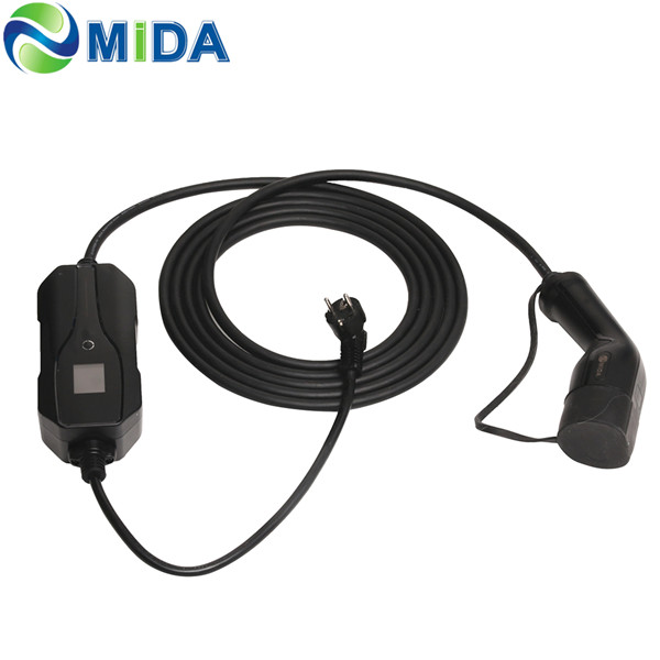 MIDA EV Power 8A 10A 16A Type 2 EV Charger Box EU Schuko Plug Electric