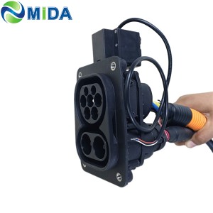 150A 200Amp CCS Type 2 Socket DC Fast Charge Inlet Combined Charging System for Vehicles Side