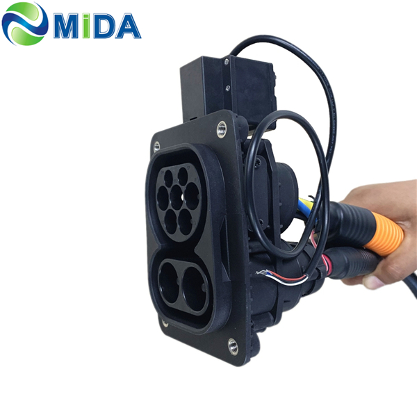 150A 200Amp CCS Type 2 Socket DC Fast Charge Inlet Combined Charging System for Vehicles Side Featured Image