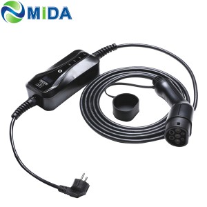 Level 2 Charger 8A 10A 13A 16A IEC62196 Type 2 Portable EV Charger Cable Electric Car Stations