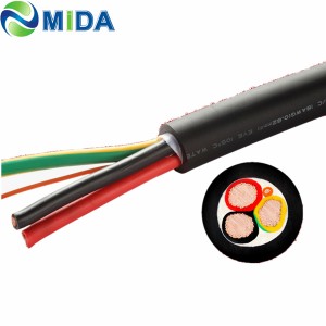 3.6kW 16A 3G2.5mm²+2*0.5mm² EV Wire AC EV Charging Cable