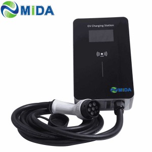 32Amp 7KW EV Charger Point Wallbox EV Charging Station with 5Meter IEC 62196 Type 2 EV Connector