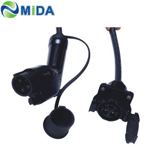 10M 32A 40A Type 1 EV Charging Extension Cable SAE J1772 Plug to Socket