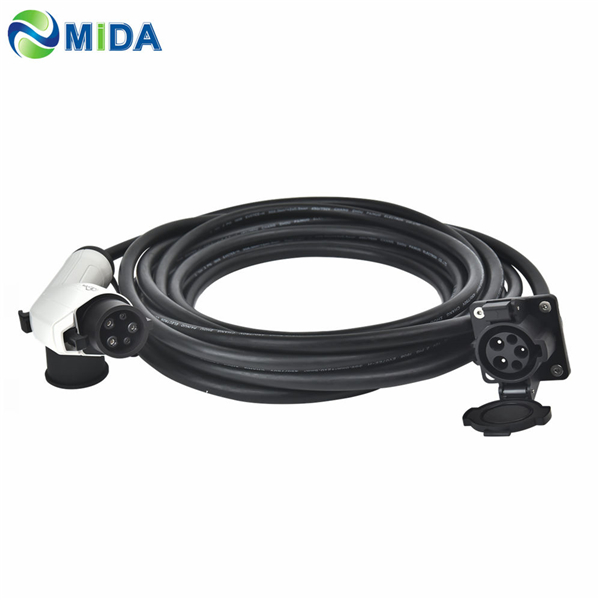10M 32A 40A Type 1 EV Charging Extension Cable SAE J1772 Plug to Socket Featured Image