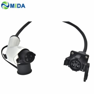 10M 32A 40A Type 1 EV Charging Extension Cable SAE J1772 Plug to Socket